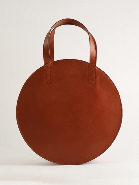 Leather Circular Bag