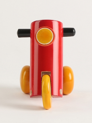 Classic Red Wooden Scooter Toy
