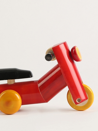 Classic Red Wooden Scooter Toy