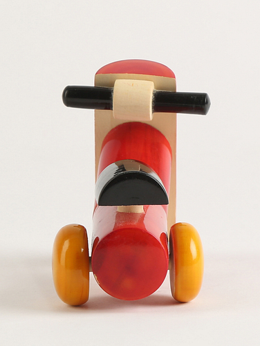 Classic Red Wooden Scooter Toy