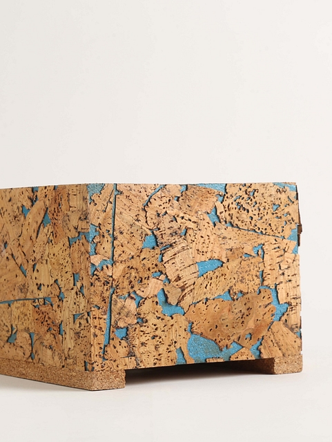 Cork Brown Square Planter - Big