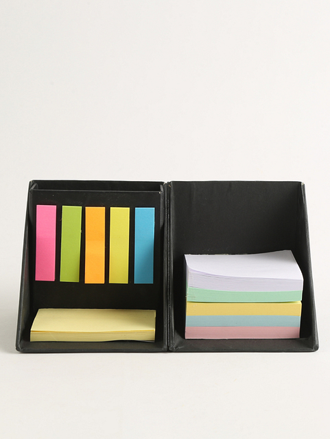 Foldable Sticky Notes and Writing Pads with Stationery Pen Holder