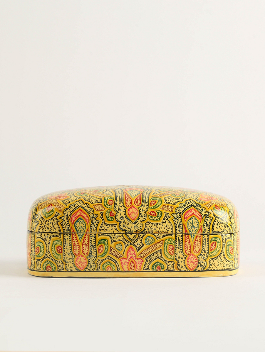 Kashmiri Art Paper Mache Multipurpose Jeweller Box