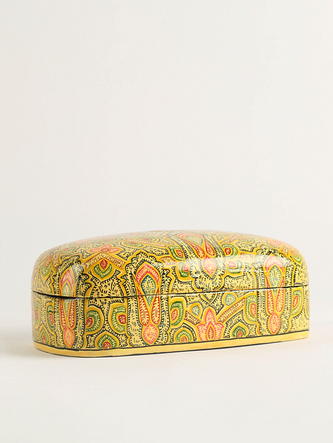 Kashmiri Art Paper Mache Multipurpose Jeweller Box