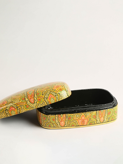 Kashmiri Art Paper Mache Multipurpose Jeweller Box