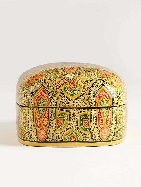 Kashmiri Art Paper Mache Multipurpose Jeweller Box