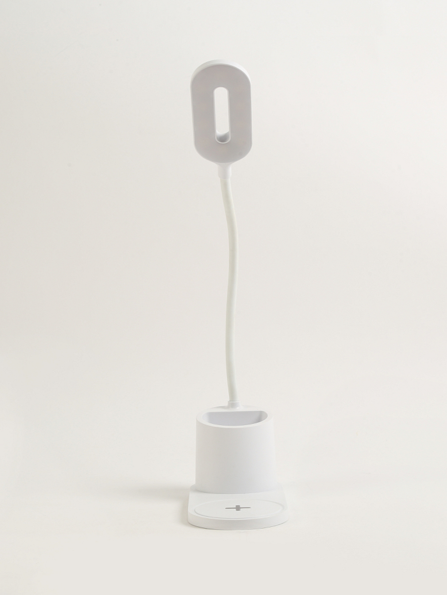 Lamp with Wireless Charger and Stationery Holder