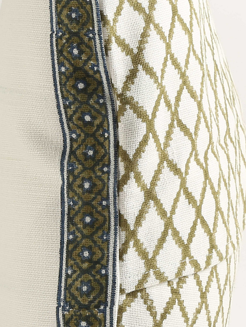 Blockprinted Floral Cushion Cover