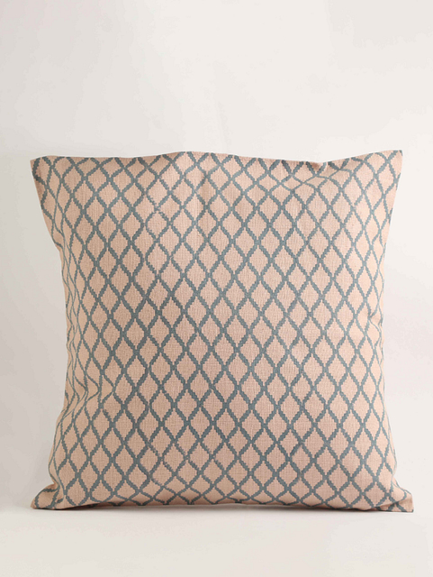 Blockprinted Criss Cross Cushion Cover