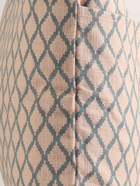 Blockprinted Criss Cross Cushion Cover