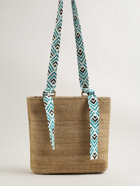 Banana Fiber Bag with Interchangeable Handle