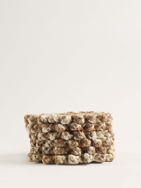 Jute Floral Tea Coasters - Set of 6
