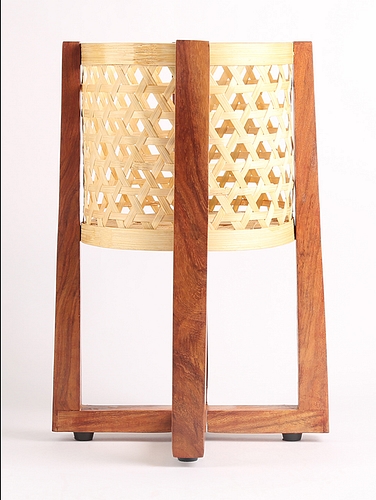 Bamboo Planter Util Light Brown