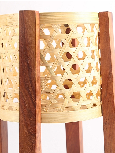 Bamboo Planter Util Light Brown